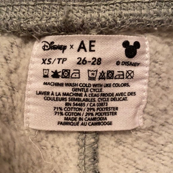 Disney x American Eagle Mickey Mouse Sweats XS - Picture 7 of 7